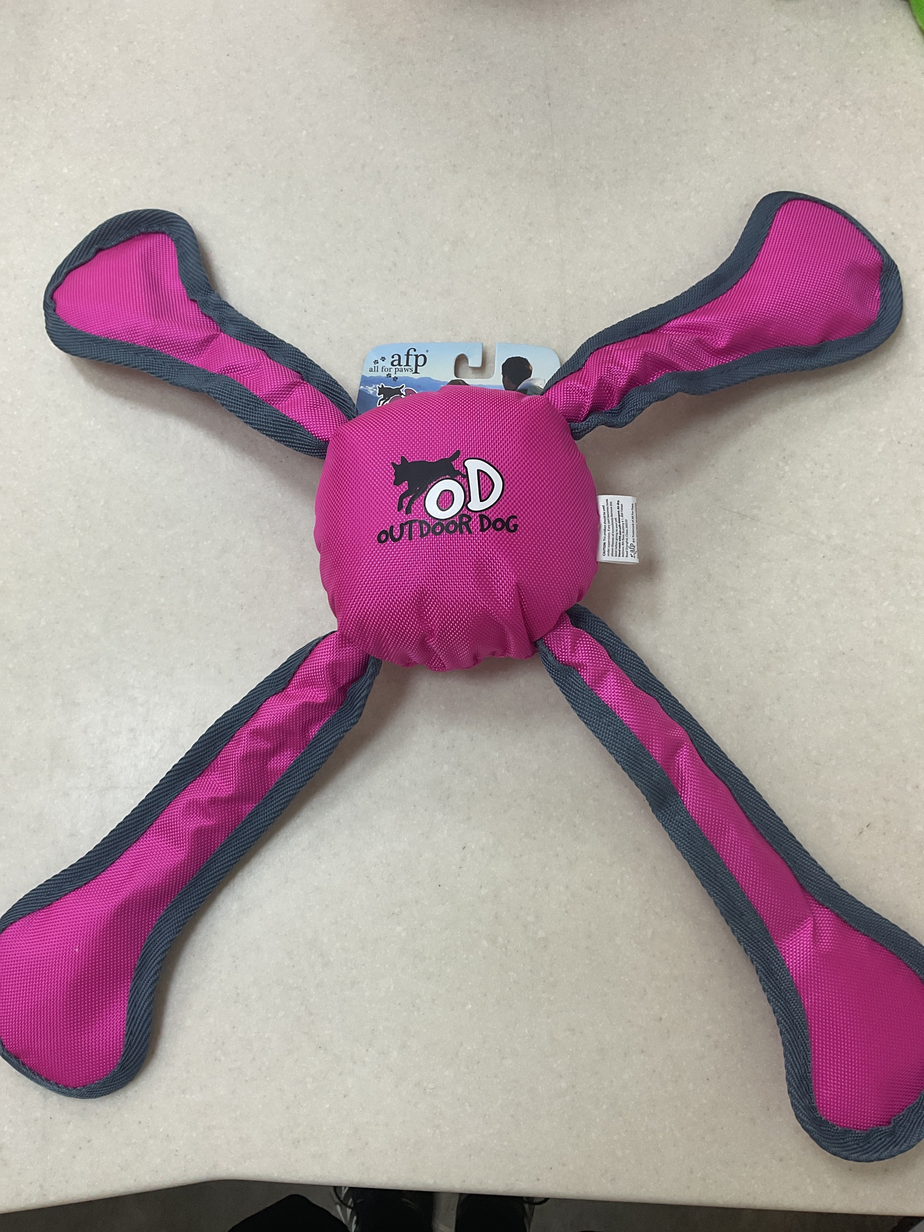 AFP Pink 4-way Tug Dog Toy