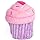 ZippyPaws Birthday Cupcake Dog Toy, Pink