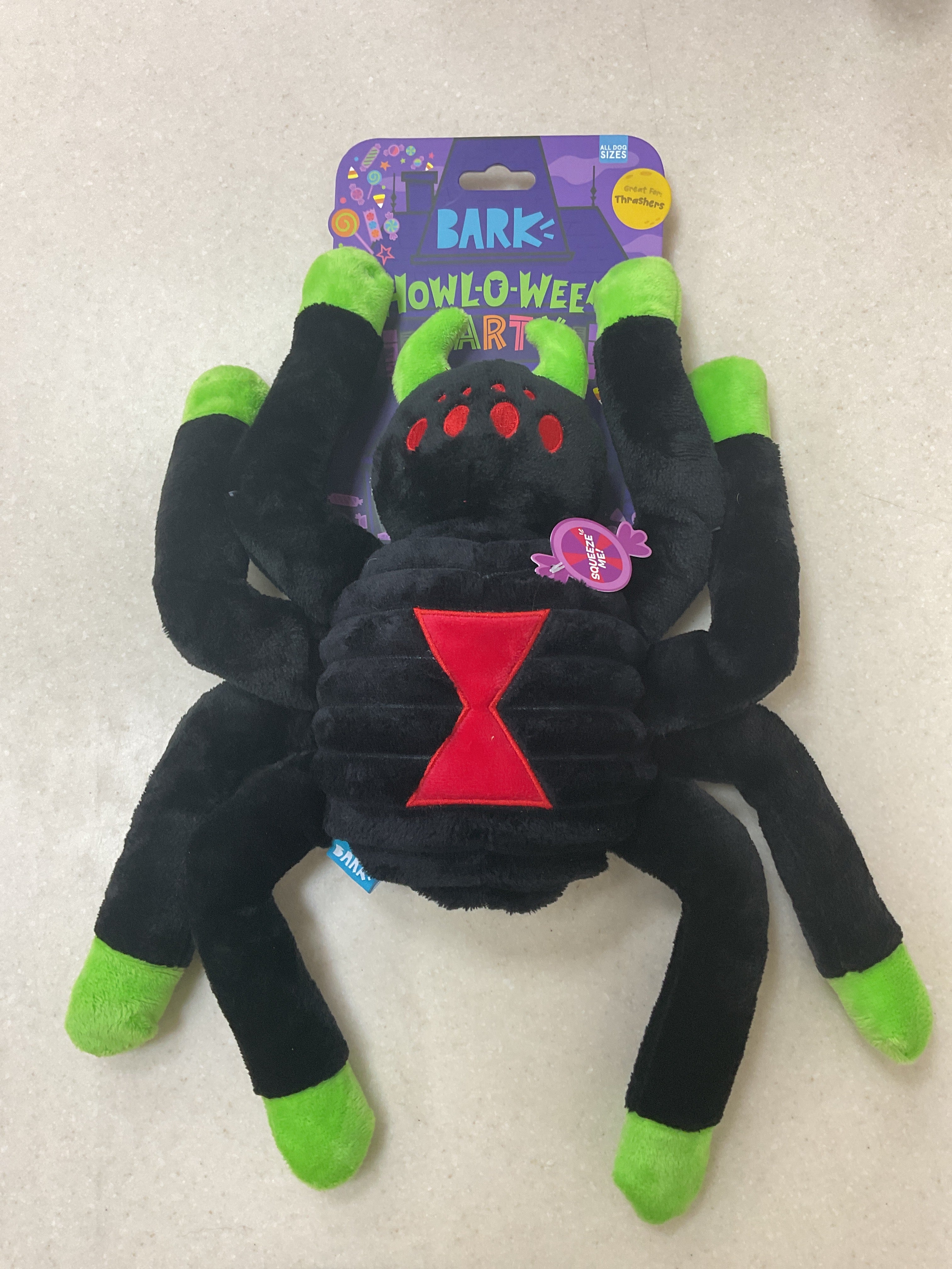 Halloween Spider Dog Toy