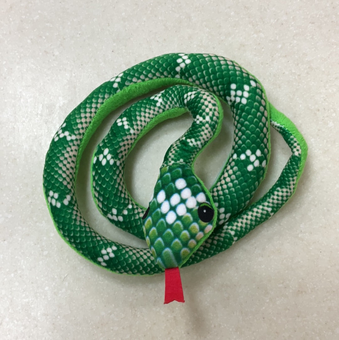 Snake Cat Toy Green Python