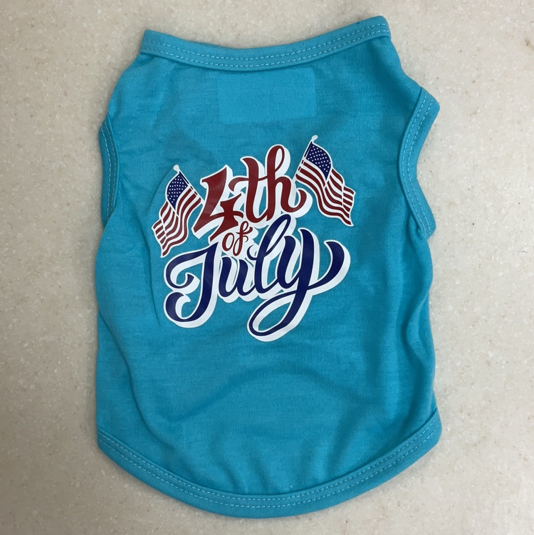 Dog Shirt 4th of July Design