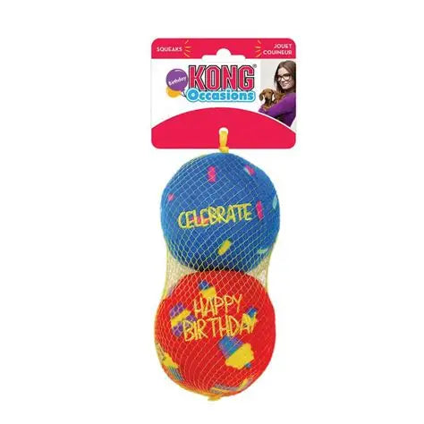 KONG Occasions Birthday Balls Dog Toy