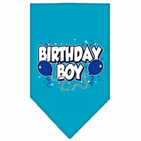 Mirage Birthday Boy Bandana Blue :Large