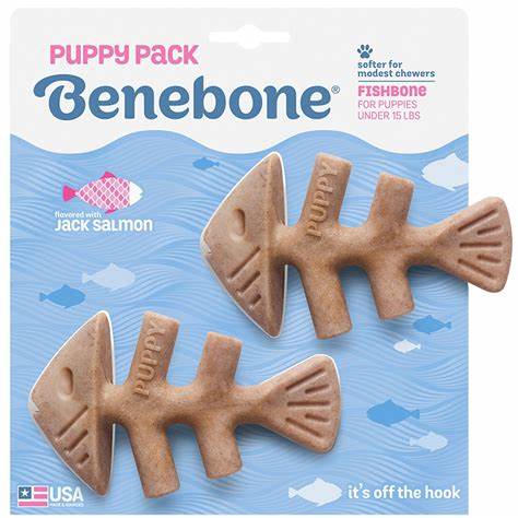 Benebone Puppy Pack Fishbone Salmon