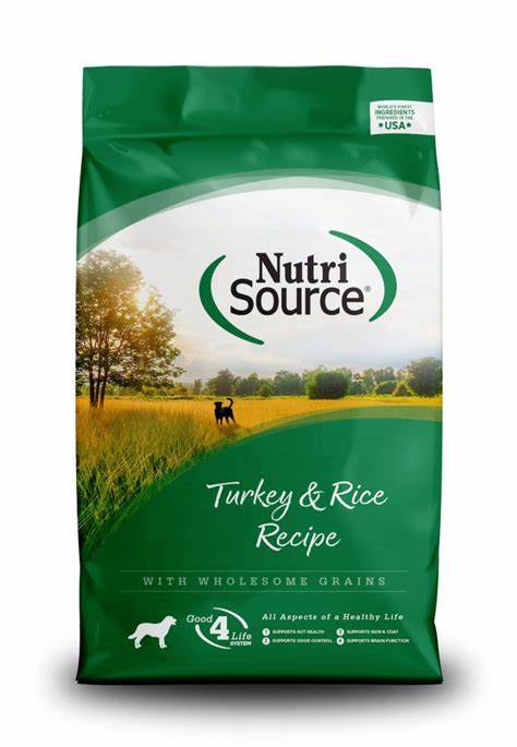 Nutrisource Turkey & Rice Recipe Dry Dog Food 12lb.