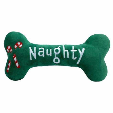 Huxley & Kent Naughty & Nice Bone Dog Toy