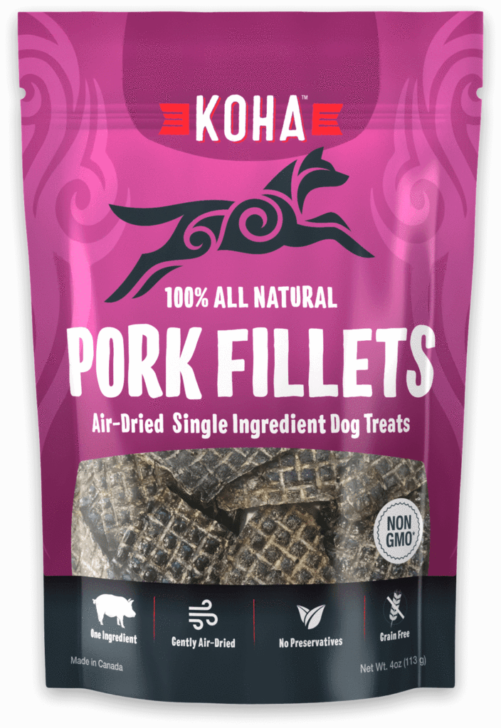 Koha Pork Liver Air-Dried Dog Treats, 4-oz