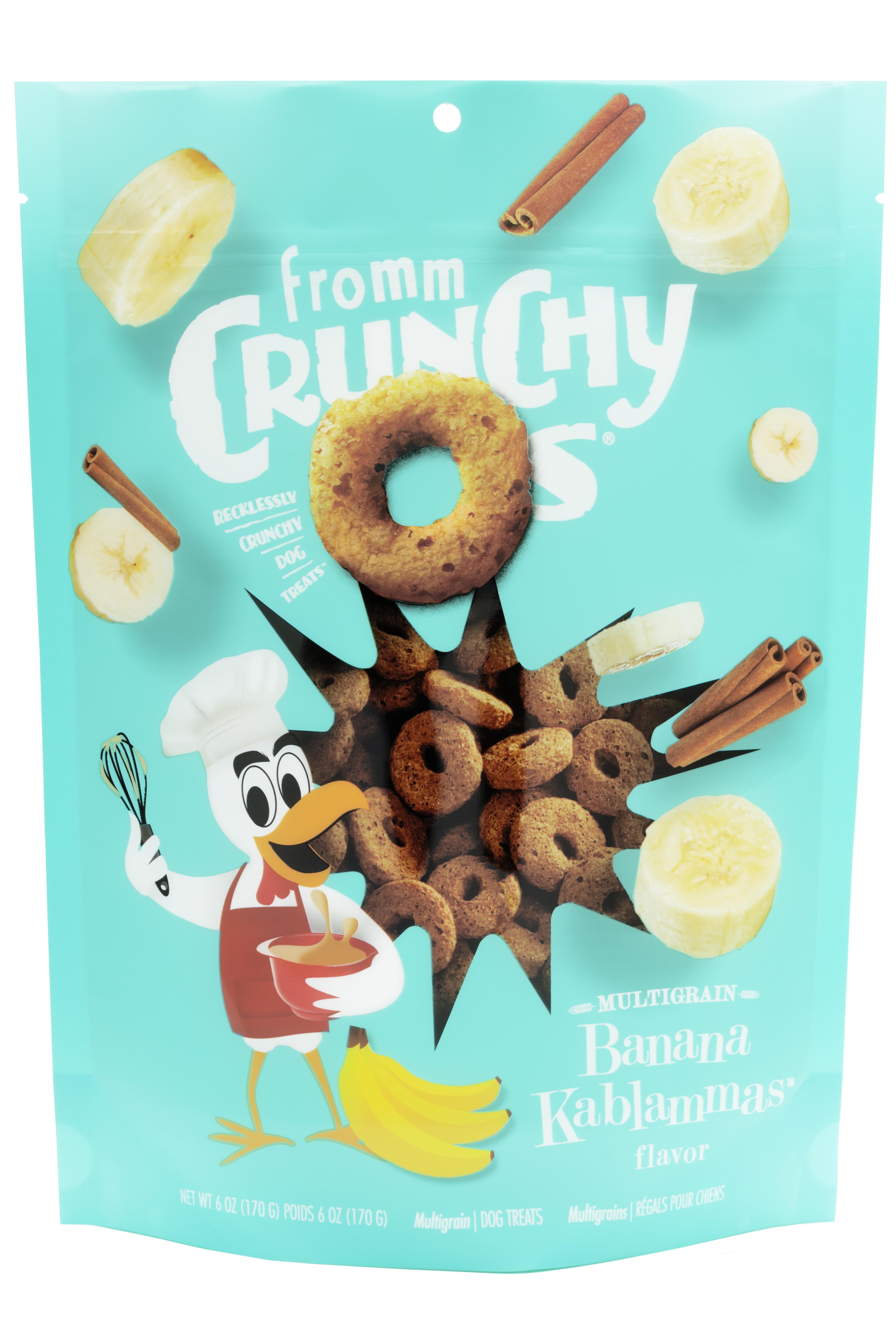 Fromm Crunchy O's Banana Kablamas Dog Treats, 6-oz