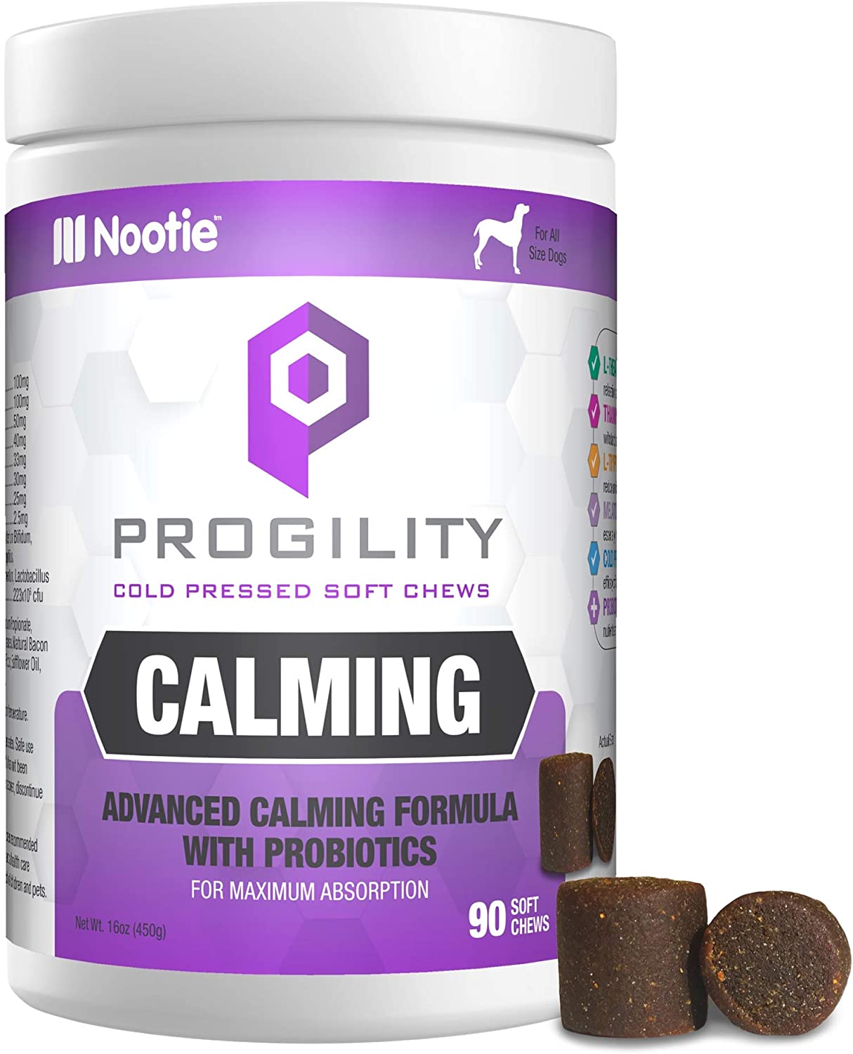 Nootie Nootie Progility Calming aid for Dogs, 90-count