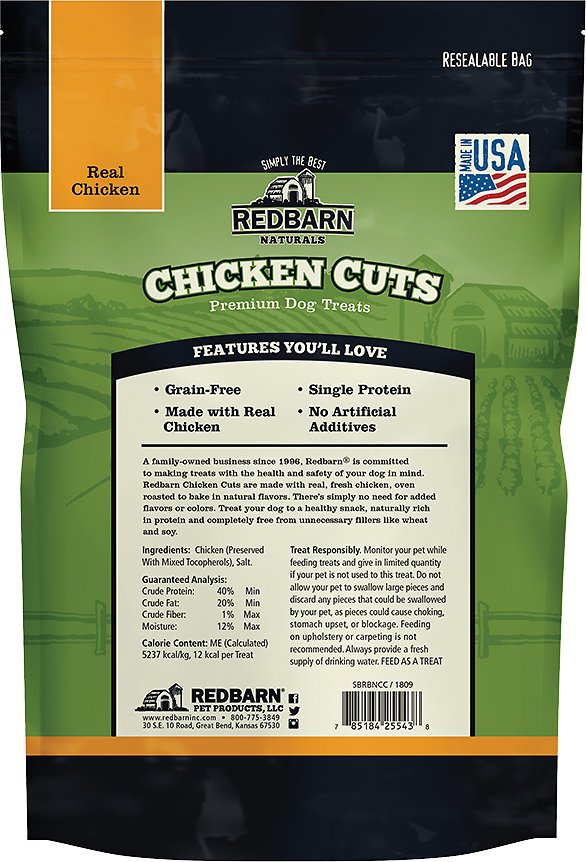 Redbarn Chicken Cuts Freeze-Dried Dog Treats, 8-oz