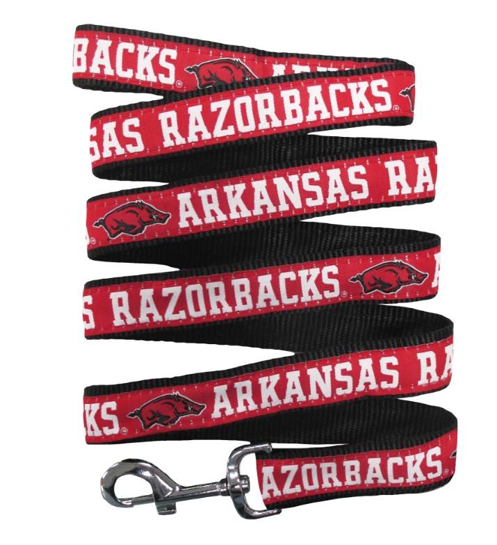 Pets First Arkansas Razorbacks Dog Leash, Medium