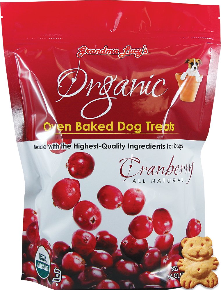 Grandma Lucy's Organic Cranberry Oven Baked Dog Treats, 14-oz