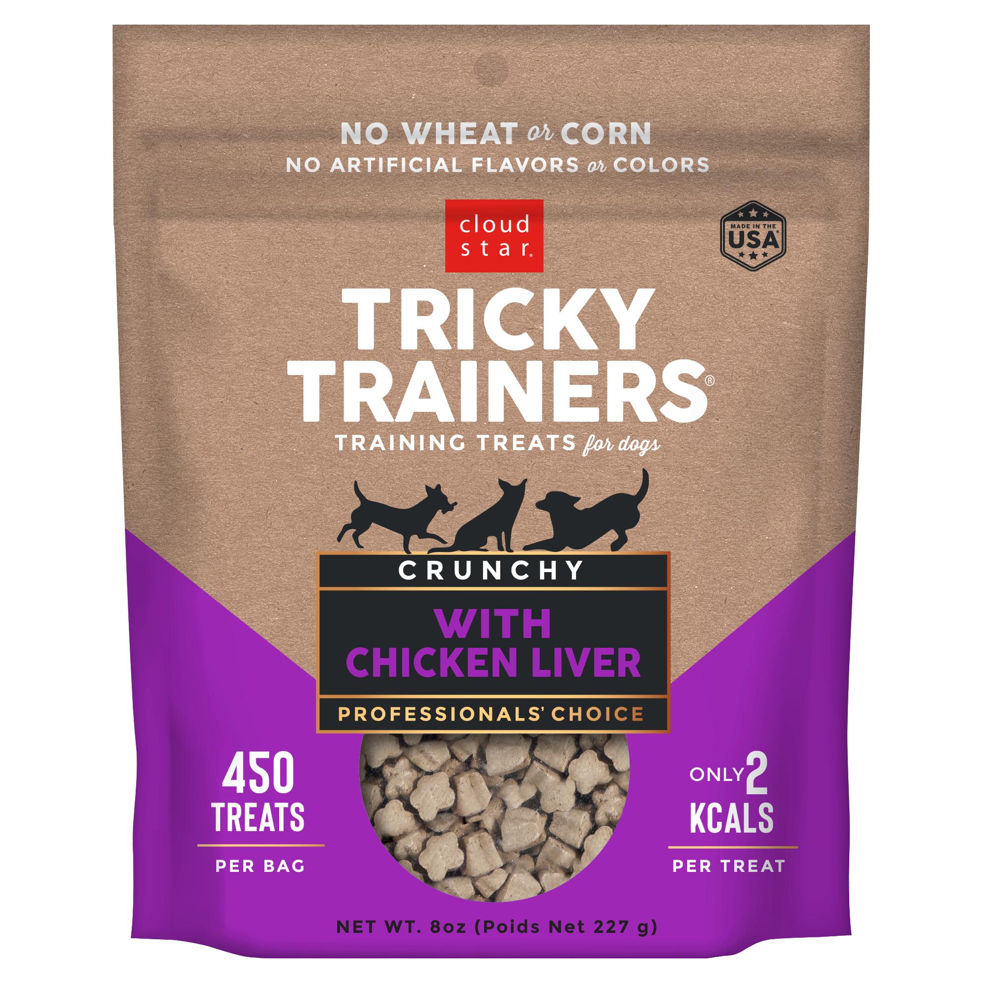 Cloud Star Crunchy Tricky Trainers Liver Flavor Dog Treats, 8-oz