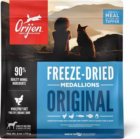 Orijen Freeze Dried Medallions Original 6oz.