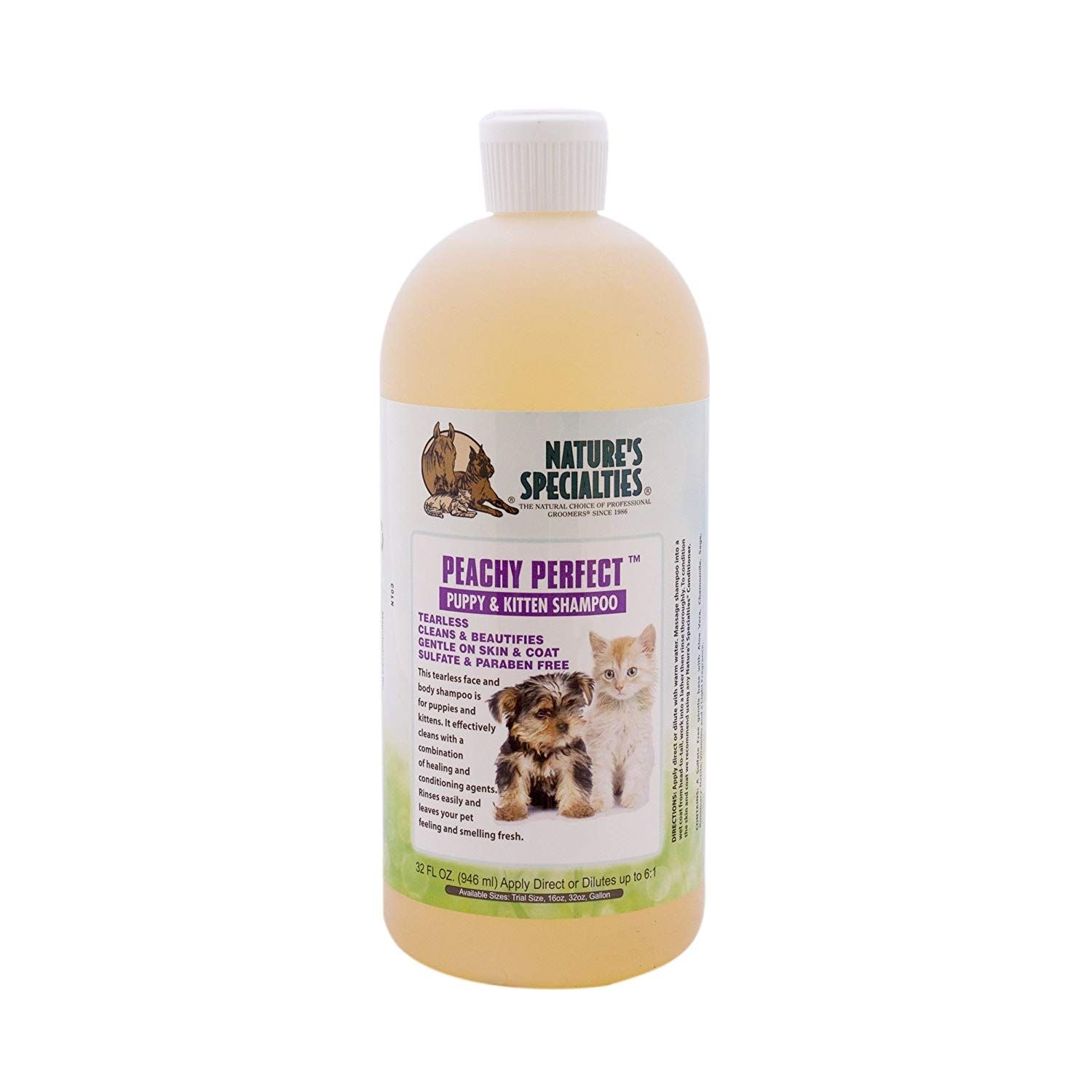 Nature's Specialties Peachy Perfect Puppy & Kitten Shampoo 16oz.